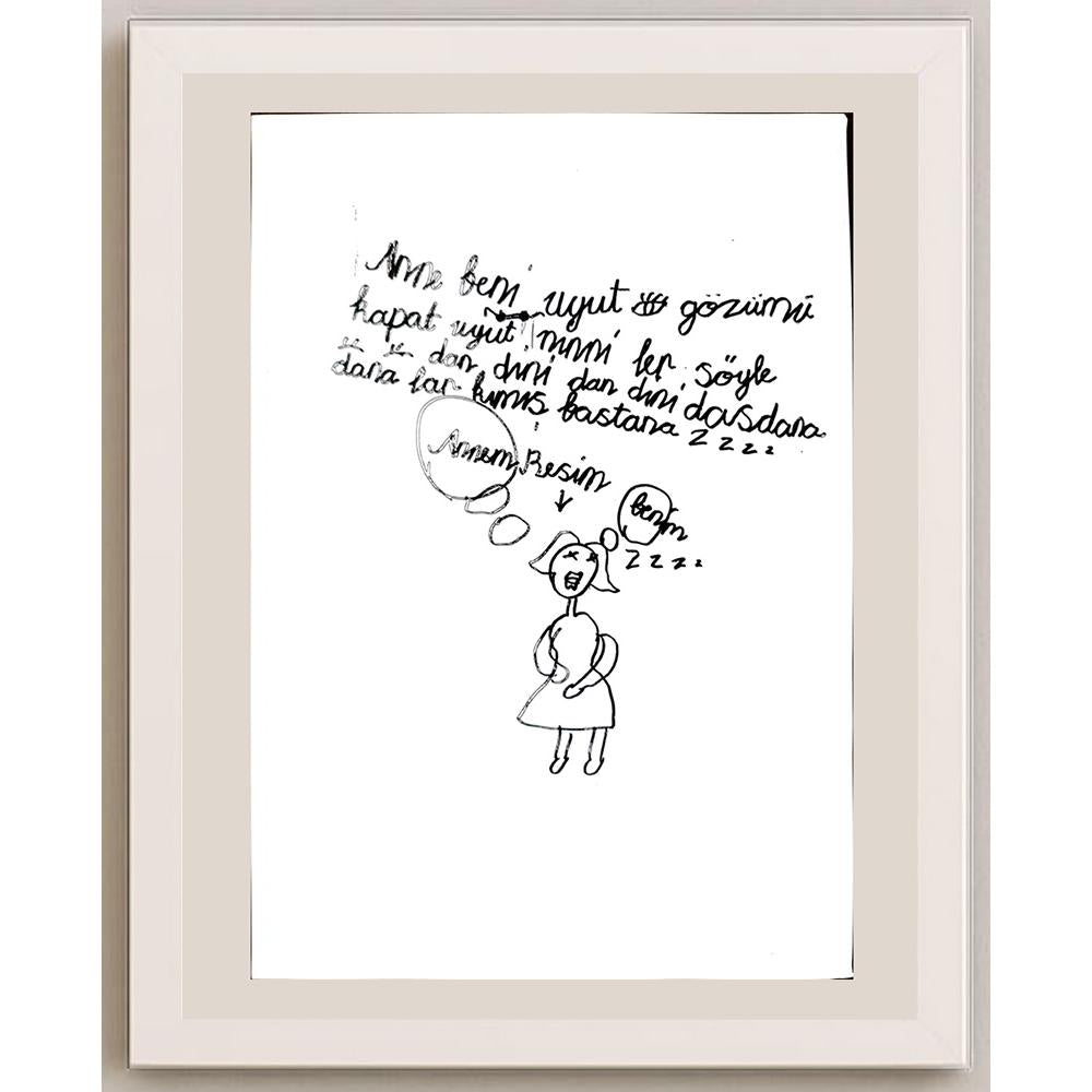 Büşra Ecem Çelik 29x21cm Orijinal Karikatür BOD00667