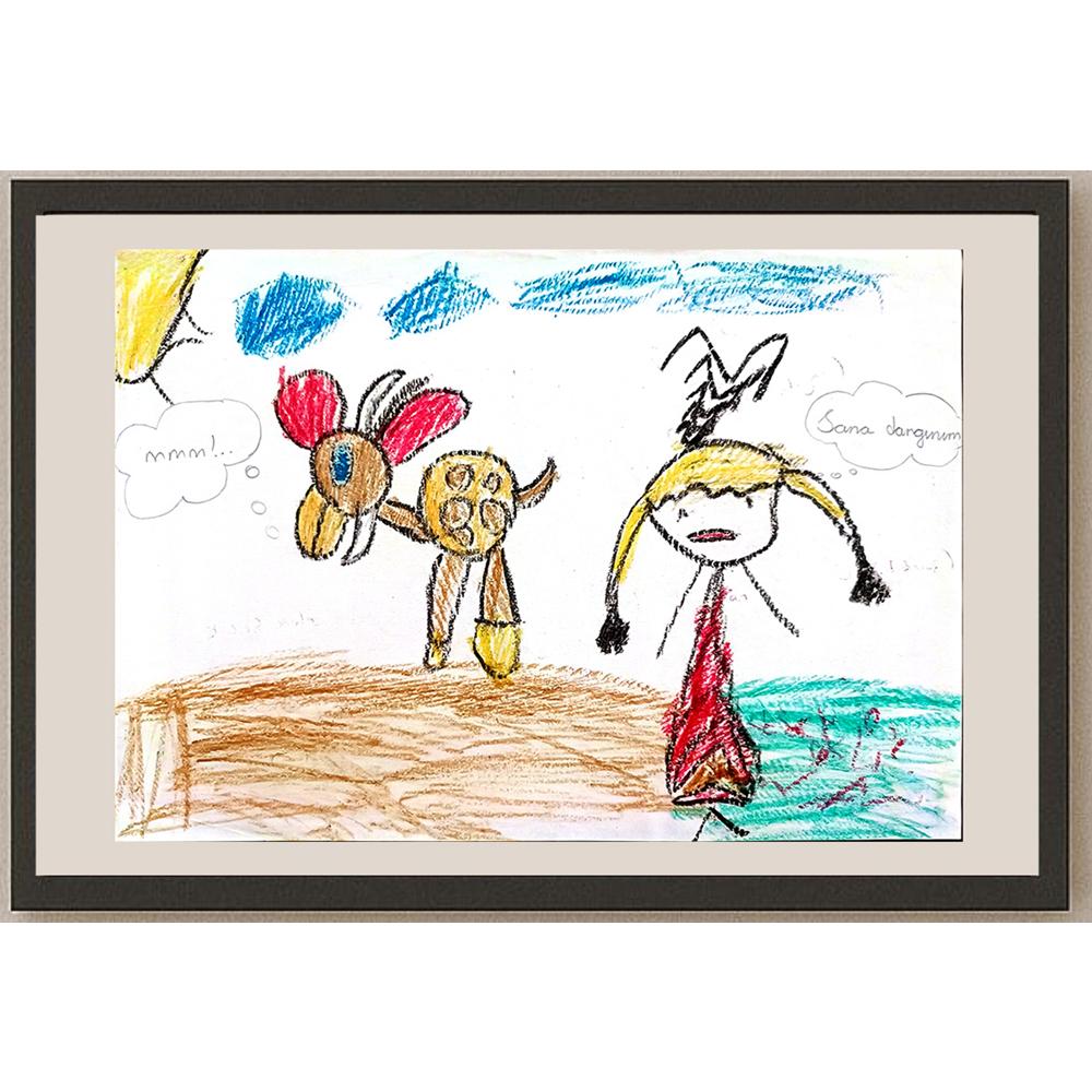Büşra Ecem Çelik 29x21cm Orijinal Karikatür BOD00673