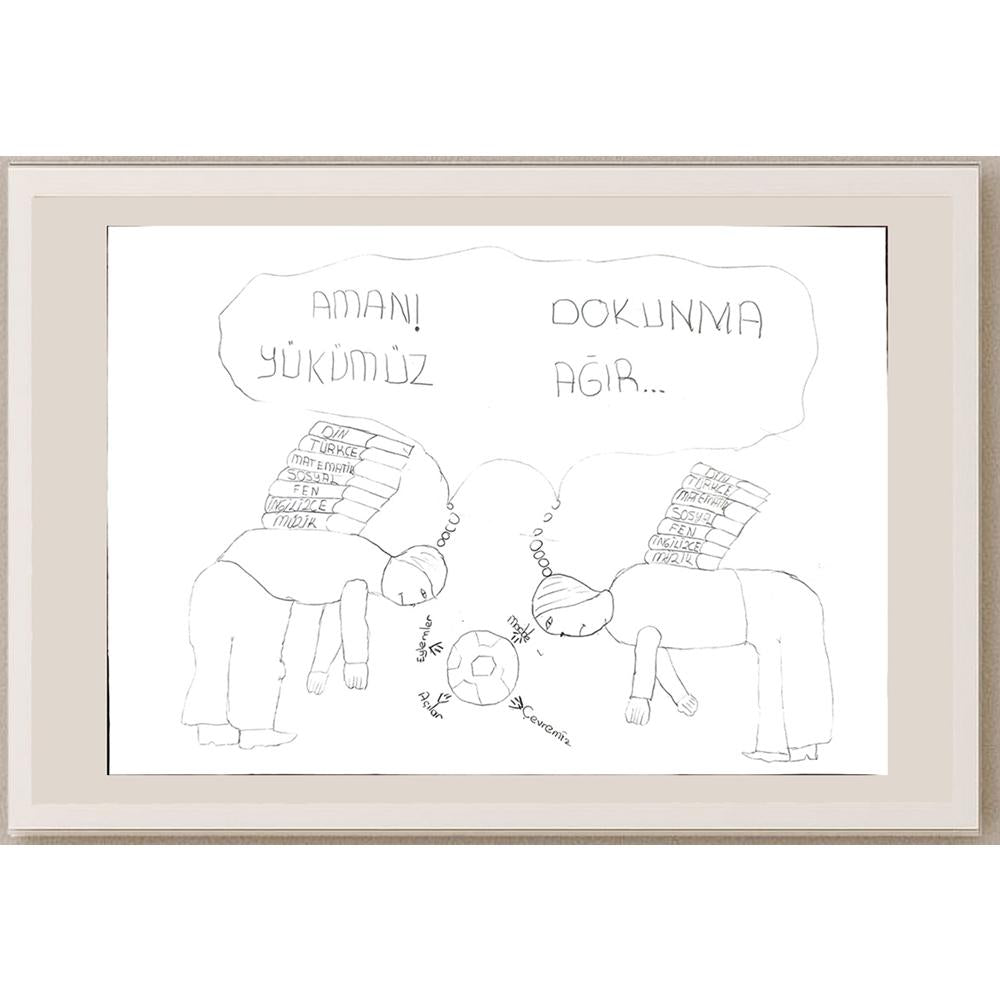Başak Peker 29x21cm Orijinal Karikatür BOD00675
