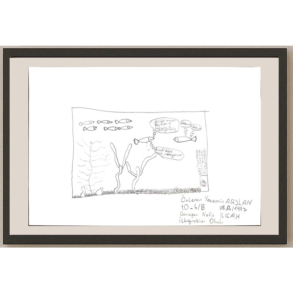 Özlenen Yasemin Arslan 29x21cm Orijinal Karikatür BOD00678