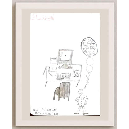 Umut Tipi 29x21cm Orijinal Karikatür BOD00681
