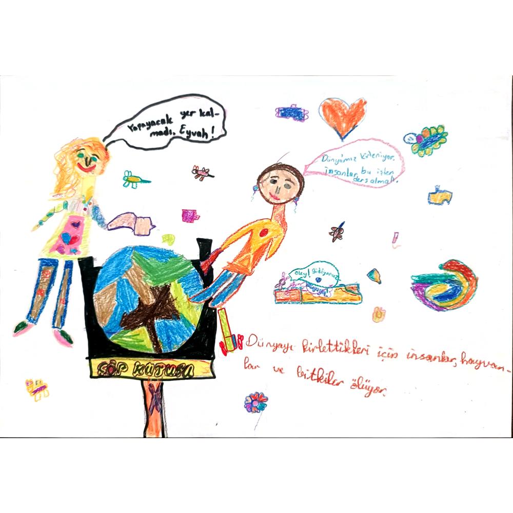 Selin Çağırman 29x21cm Orijinal Karikatür BOD00685