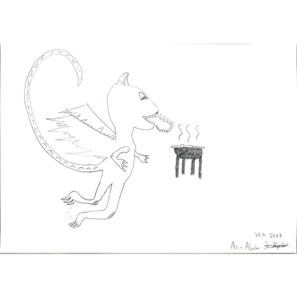 Arın Alpaslan 29x21cm Orijinal Karikatür BOD00686