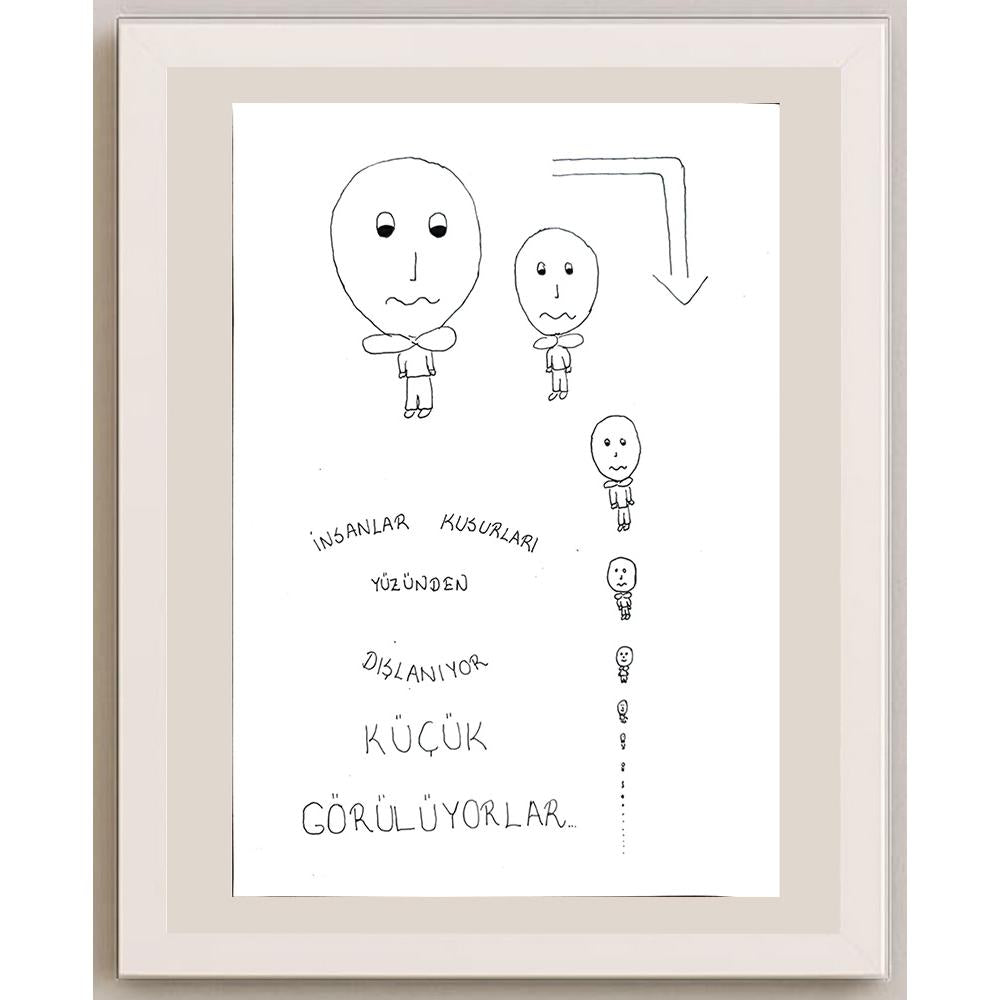 Melek Ergen 29x21cm Orijinal Karikatür BOD00687