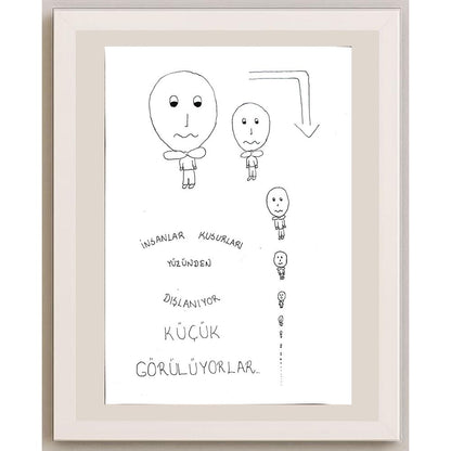 Melek Ergen 29x21cm Orijinal Karikatür BOD00687