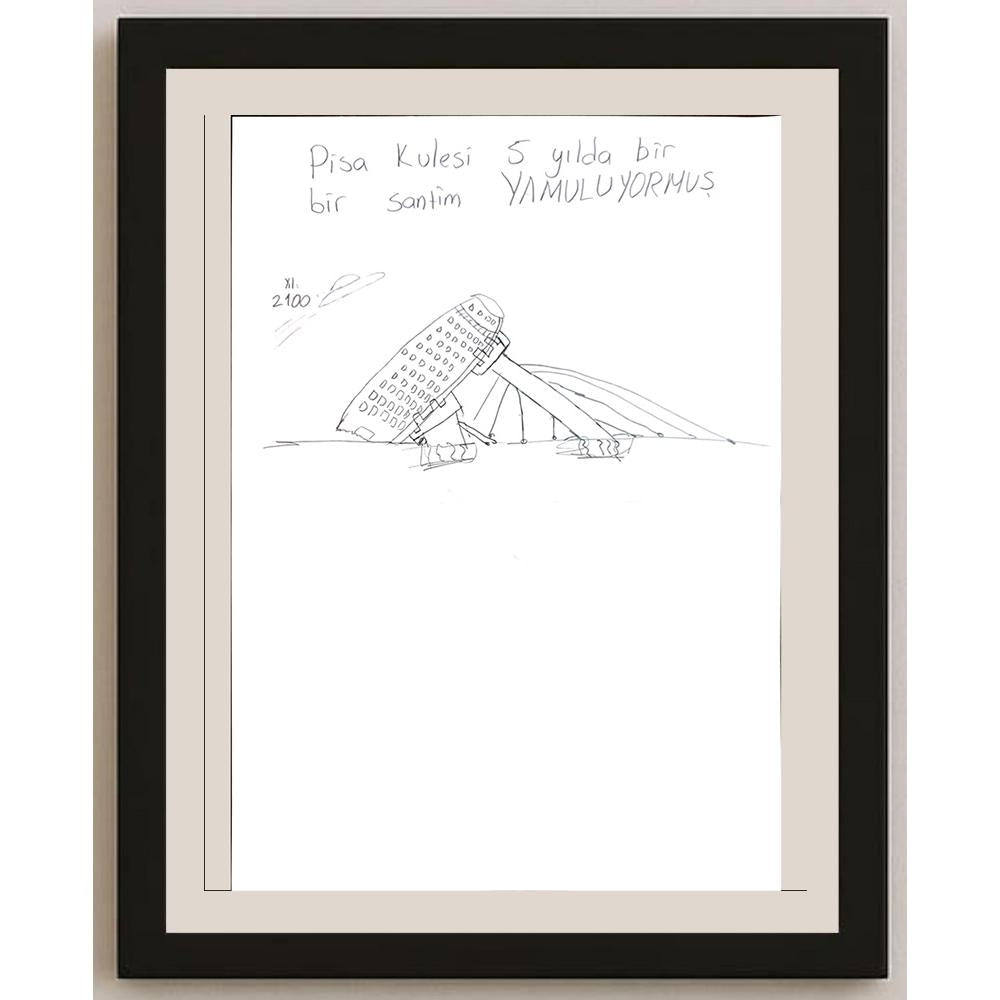 Cem Eteke 29x21cm Orijinal Karikatür BOD00692