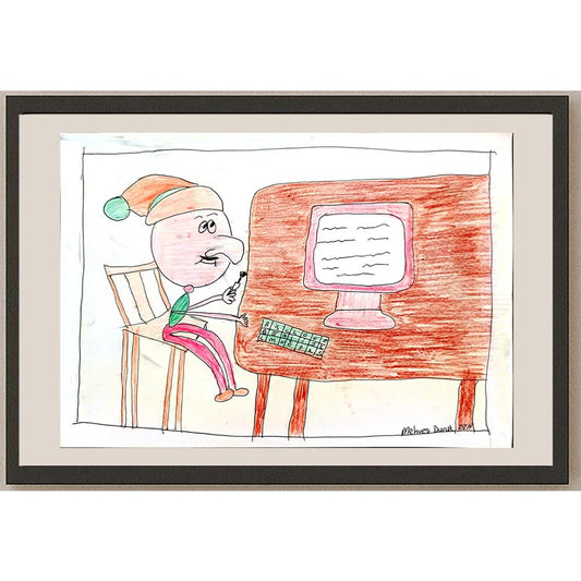Mehveş Duruk 29x21cm Orijinal Karikatür BOD00694