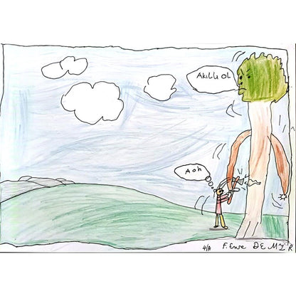 Emre Demir 29x21cm Orijinal Karikatür BOD00697