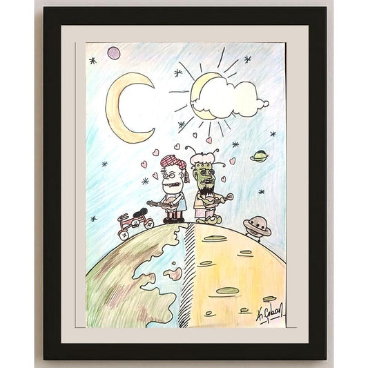 Kaan Çoban 29x21cm Orijinal Karikatür BOD00706