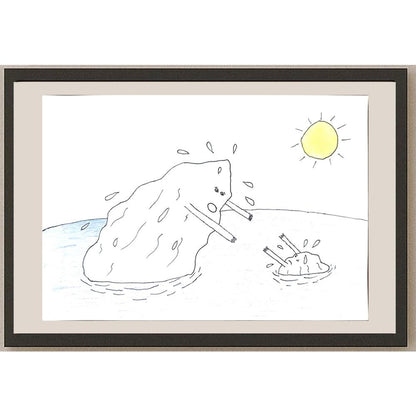 Uğur Kocabıyık 29x21cm Orijinal Karikatür BOD00708