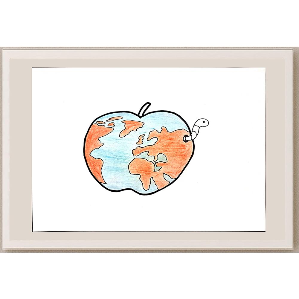 Begüm Kayaalp 29x21cm Orijinal Karikatür BOD00711