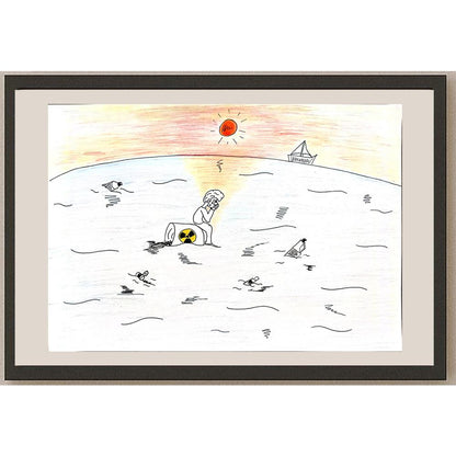 Uğur Hökelekli 29x21cm Orijinal Karikatür BOD00714
