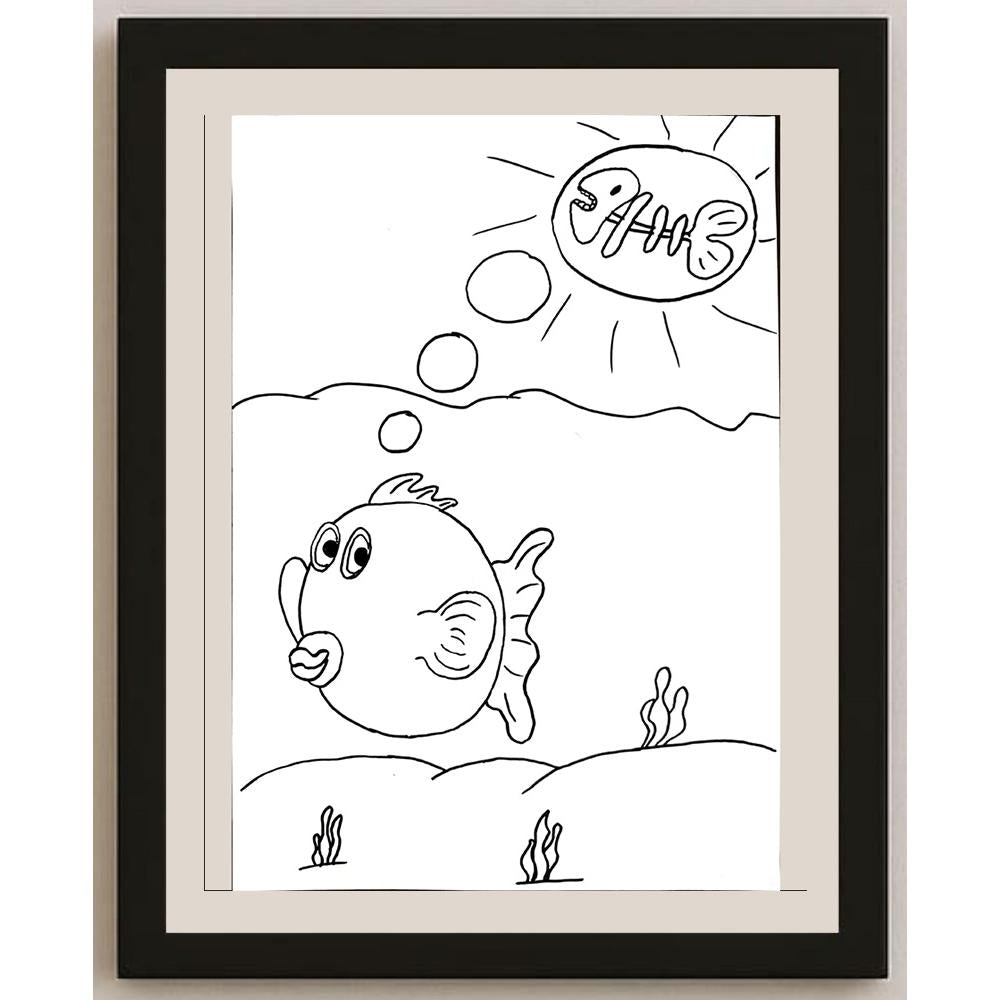 Burcu Kamber 29x21cm Orijinal Karikatür BOD00715
