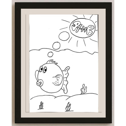 Burcu Kamber 29x21cm Orijinal Karikatür BOD00715