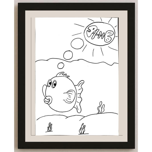 Burcu Kamber 29x21cm Orijinal Karikatür BOD00715