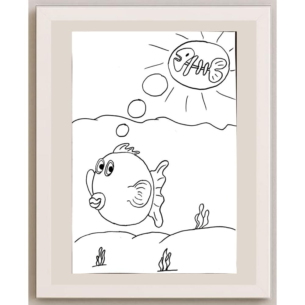 Burcu Kamber 29x21cm Orijinal Karikatür BOD00715