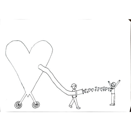 Uğur Kocabıyık 29x21cm Orijinal Karikatür BOD00717