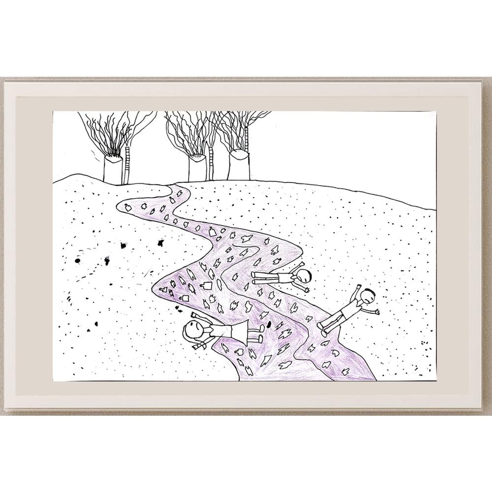 Aybüke Altın 29x21cm Orijinal Karikatür BOD00718