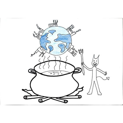 Begüm Kayaalp 29x21cm Orijinal Karikatür BOD00721