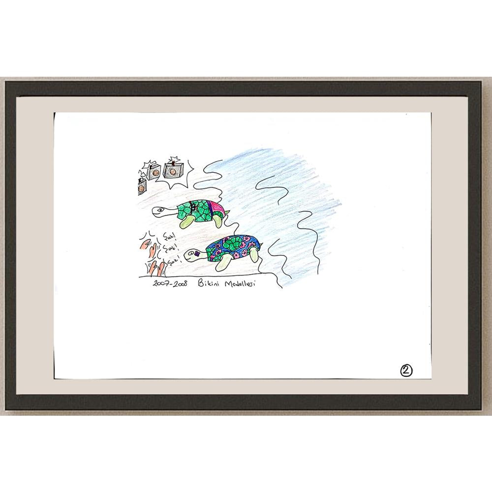 Elif Nemutlu 29x21cm Orijinal Karikatür BOD00725