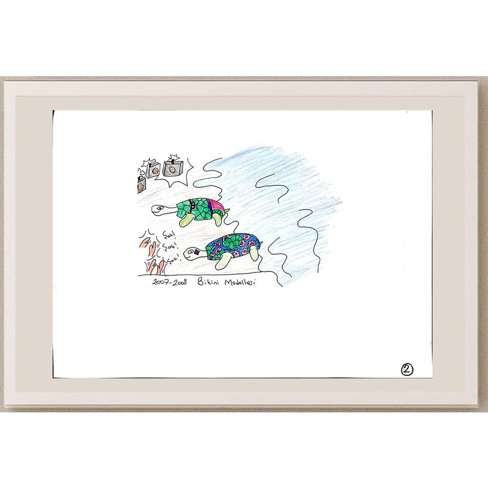 Elif Nemutlu 29x21cm Orijinal Karikatür BOD00725