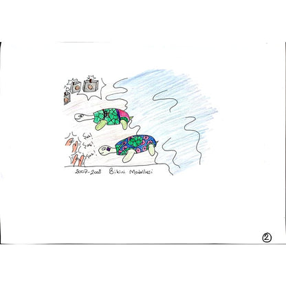 Elif Nemutlu 29x21cm Orijinal Karikatür BOD00725