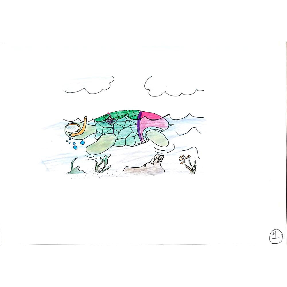 Elif Nemutlu 29x21cm Orijinal Karikatür BOD00726