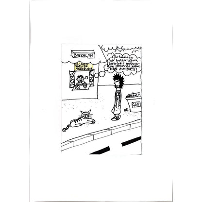 Rabia Dilara Çelik 16x12cm Orijinal Karikatür BOD00728