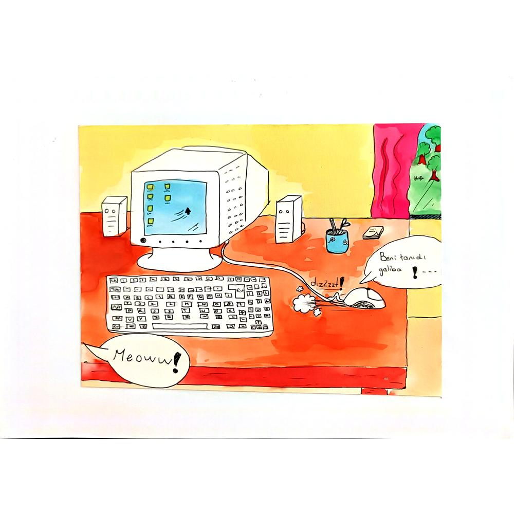 Beliz Durmuş 21x15cm Orijinal Karikatür BOD00729