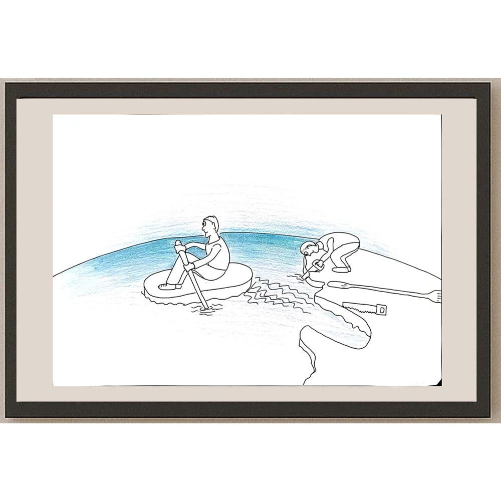 Kubilay Doğukan Aydın 29x21cm Orijinal Karikatür BOD00733
