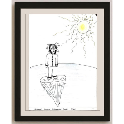 Kubilay Doğukan Aydın 29x21cm Orijinal Karikatür BOD00737