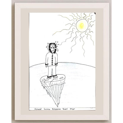 Kubilay Doğukan Aydın 29x21cm Orijinal Karikatür BOD00737