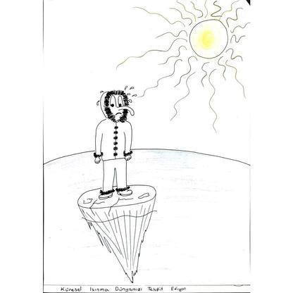 Kubilay Doğukan Aydın 29x21cm Orijinal Karikatür BOD00737