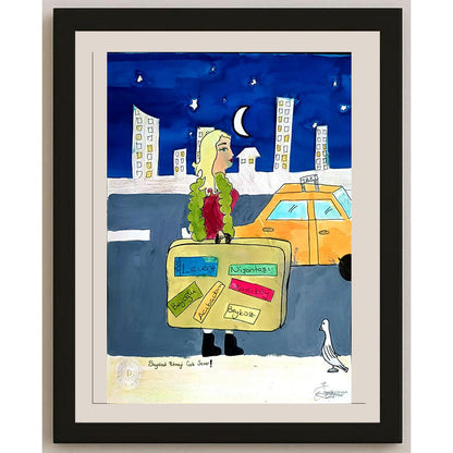 Öznur İrem İşler 29x21cm Orijinal Karikatür BOD00738