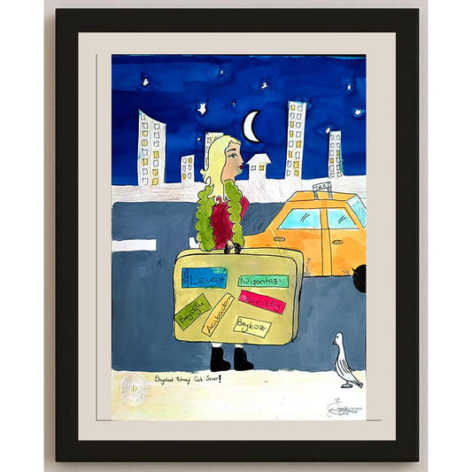 Öznur İrem İşler 29x21cm Orijinal Karikatür BOD00738
