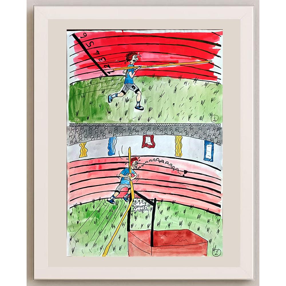 Elif Nemutlu 29x21cm Orijinal Karikatür BOD00739
