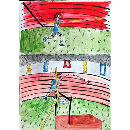 Elif Nemutlu 29x21cm Orijinal Karikatür BOD00739