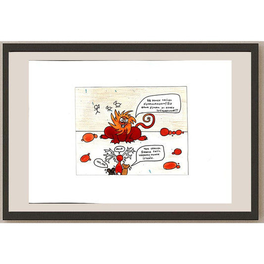 Oğul Girgin 16x13cm Orijinal Karikatür BOD00744