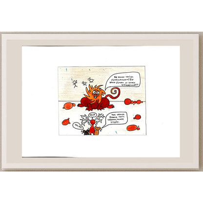 Oğul Girgin 16x13cm Orijinal Karikatür BOD00744