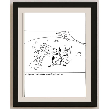 Oğul Girgin 29x21cm Orijinal Karikatür BOD00746
