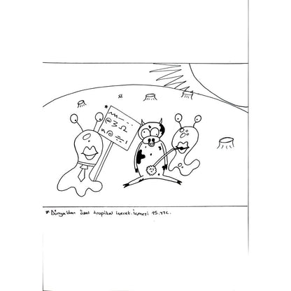 Oğul Girgin 29x21cm Orijinal Karikatür BOD00746