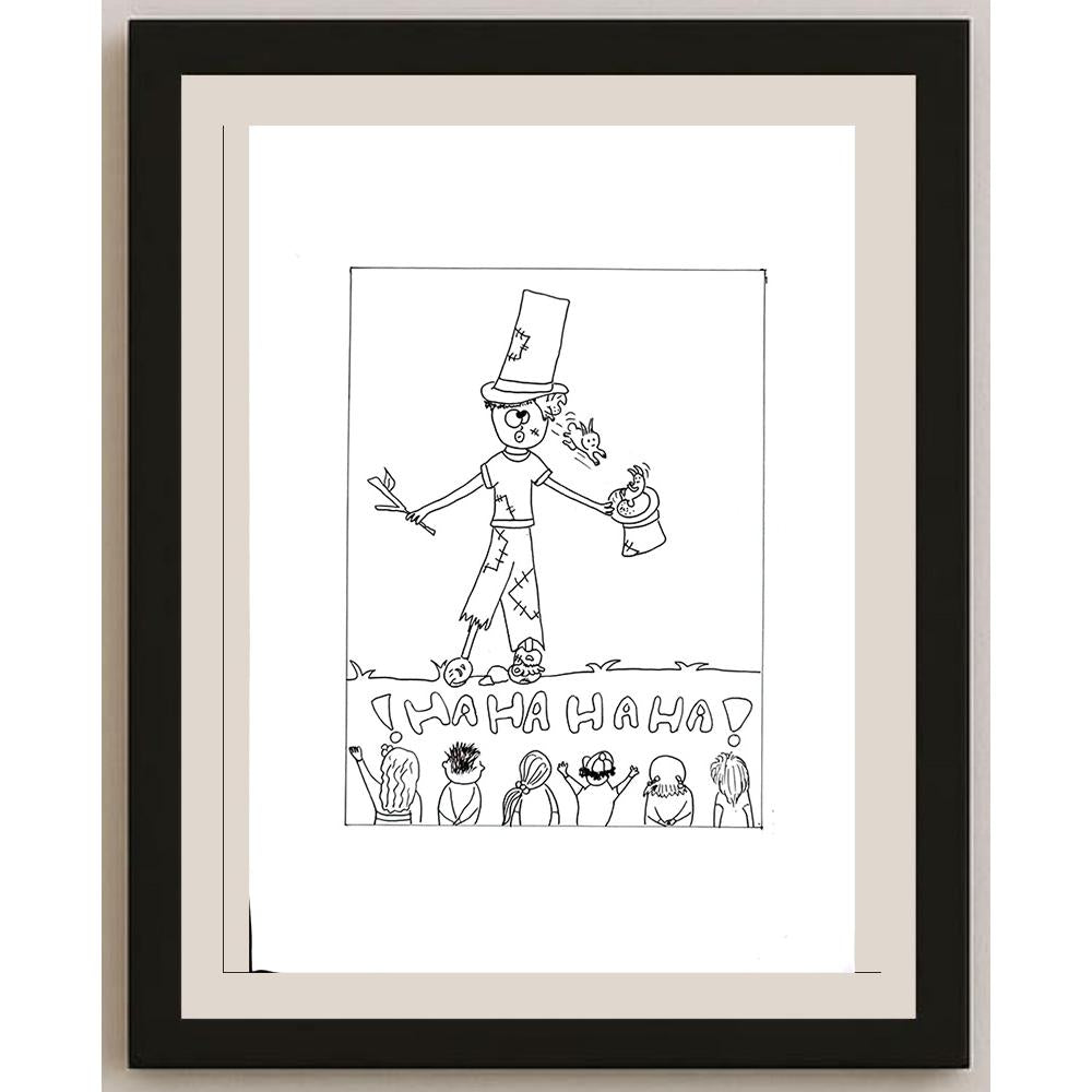 İpek Ganiyusufoğlu 29x21cm Orijinal Karikatür BOD00747