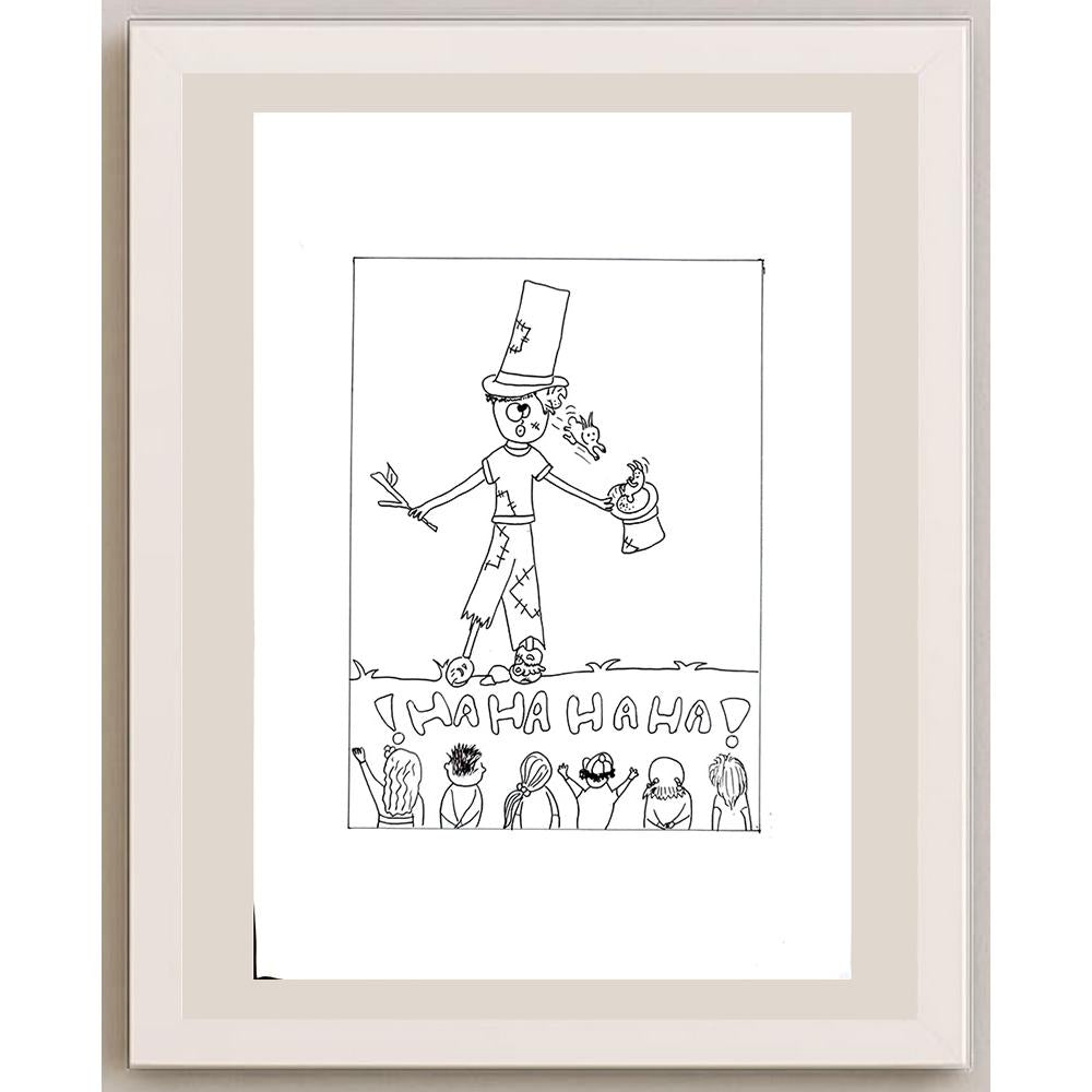 İpek Ganiyusufoğlu 29x21cm Orijinal Karikatür BOD00747