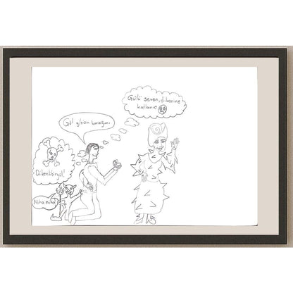 Zehra Nur Saraç 29x21cm Orijinal Karikatür BOD00749
