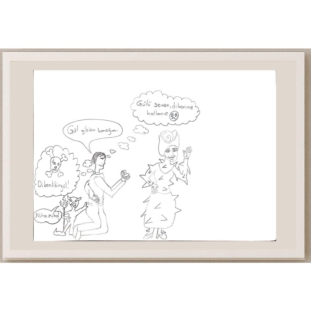 Zehra Nur Saraç 29x21cm Orijinal Karikatür BOD00749