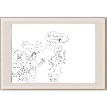 Zehra Nur Saraç 29x21cm Orijinal Karikatür BOD00749