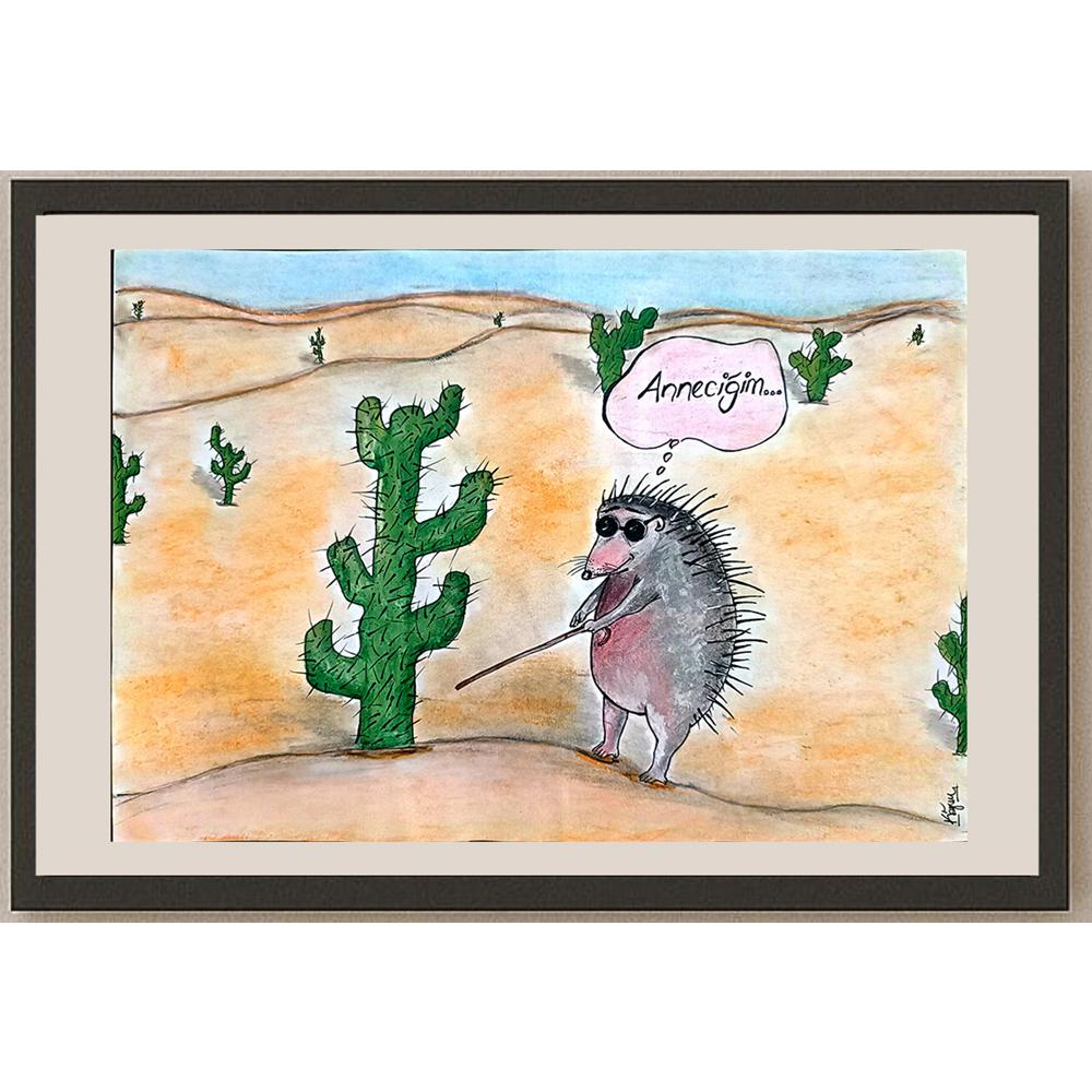 Kazım Helvacı 29x21cm Orijinal Karikatür BOD00751
