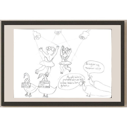 Zehra Nur Saraç 29x21cm Orijinal Karikatür BOD00753