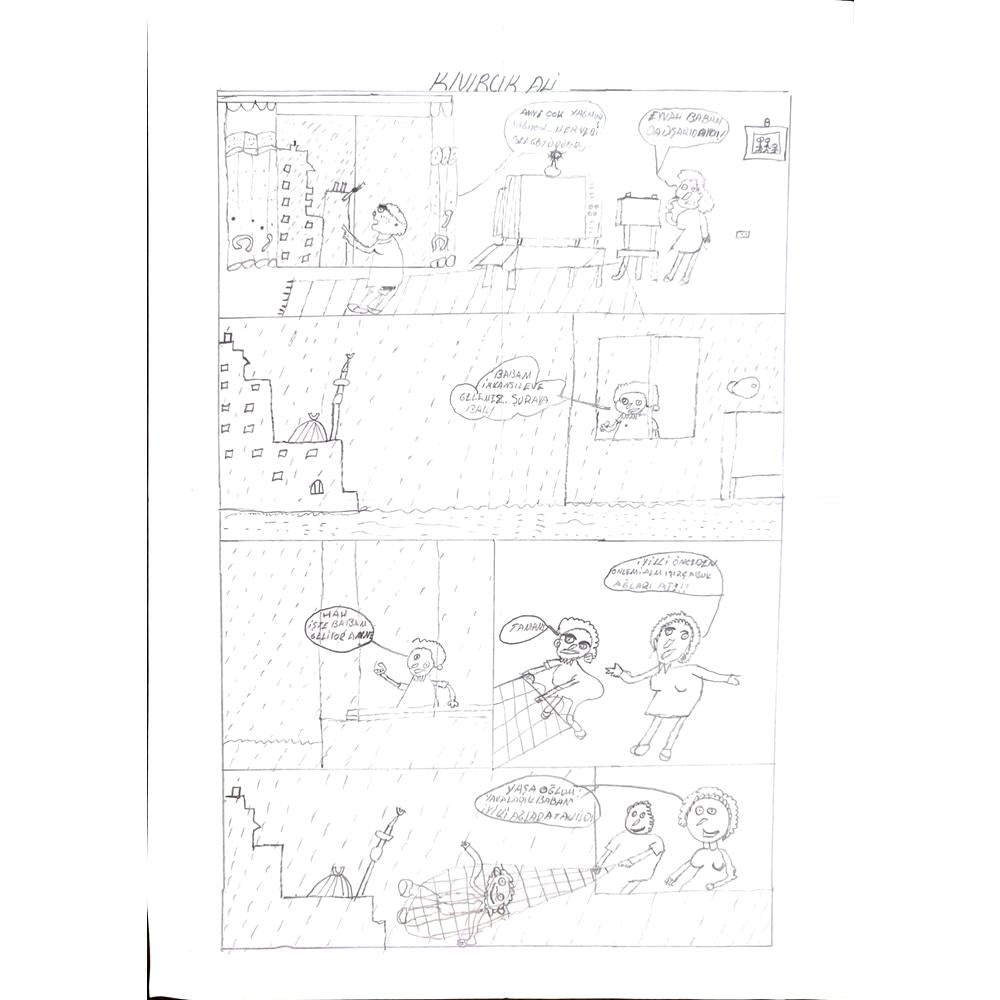 Aycan Durak 29x21cm Orijinal Karikatür BOD00755