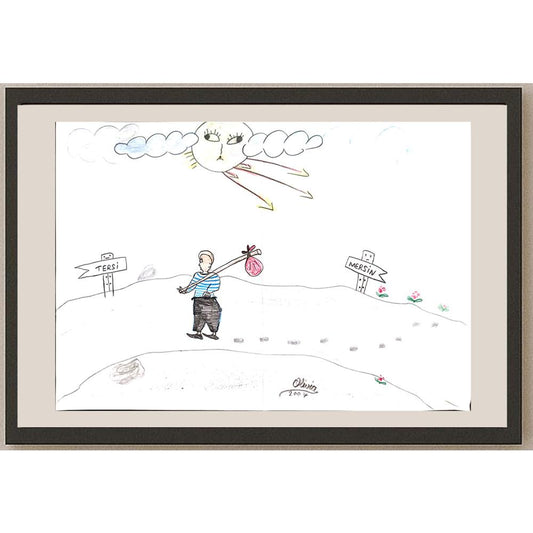 Olivin 29x21cm Orijinal Karikatür BOD00756